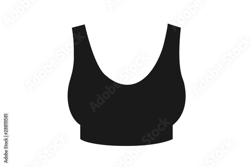 Women's sports bra vector icon vector illustration
