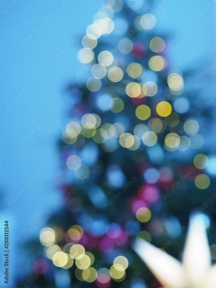 Out Of Focus Christmas Tree Lights