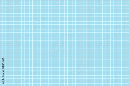 Graph paper template line artwork, grid paper texture, grid sheet, abstract grid line, white straight lines on blue background, Illustration notebook business office and the bathroom wall.