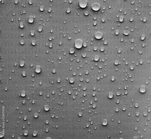 Drops on the gray surface illustration
