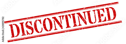 discontinued stamp. discontinued square grunge sign. discontinued