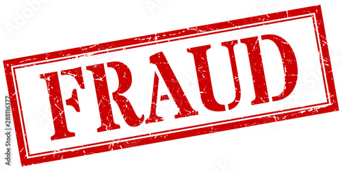 fraud stamp. fraud square grunge sign. fraud