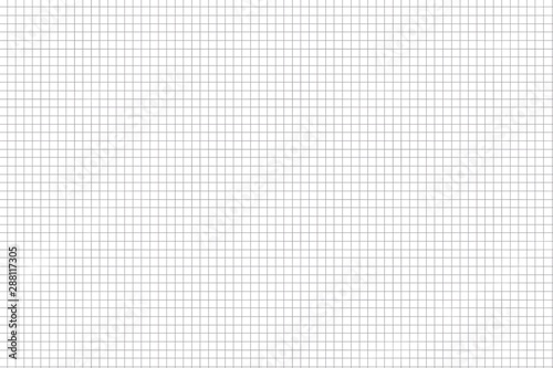 Graph paper template line artwork, grid paper texture, grid sheet, abstract grid line, gray straight lines on white background, Illustration notebook business office and the bathroom wall. 