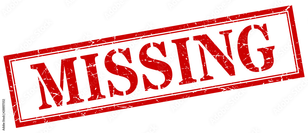 missing stamp. missing square grunge sign. missing