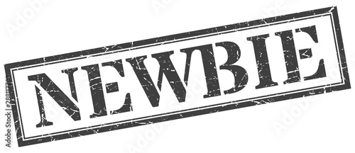 newbie stamp. newbie square grunge sign. newbie