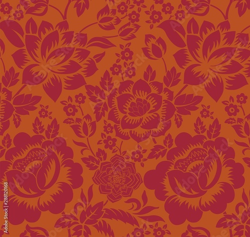 wedding card design  paisley floral pattern   India 