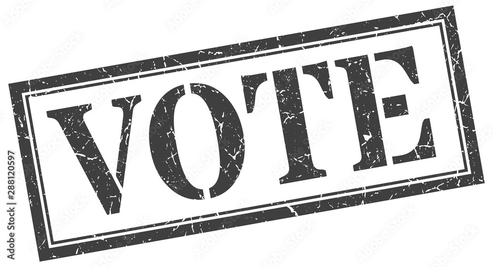 Fototapeta premium vote stamp. vote square grunge sign. vote
