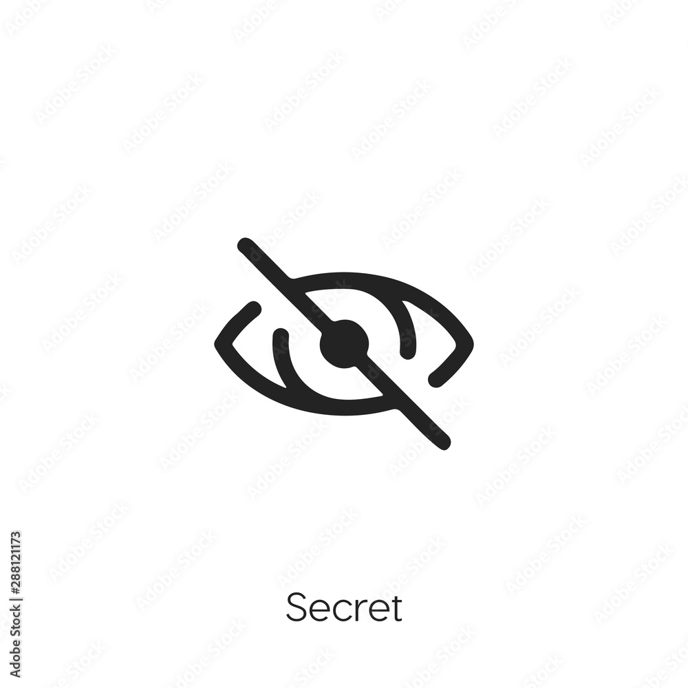 secret icon vector symbol secret icon vector symbol