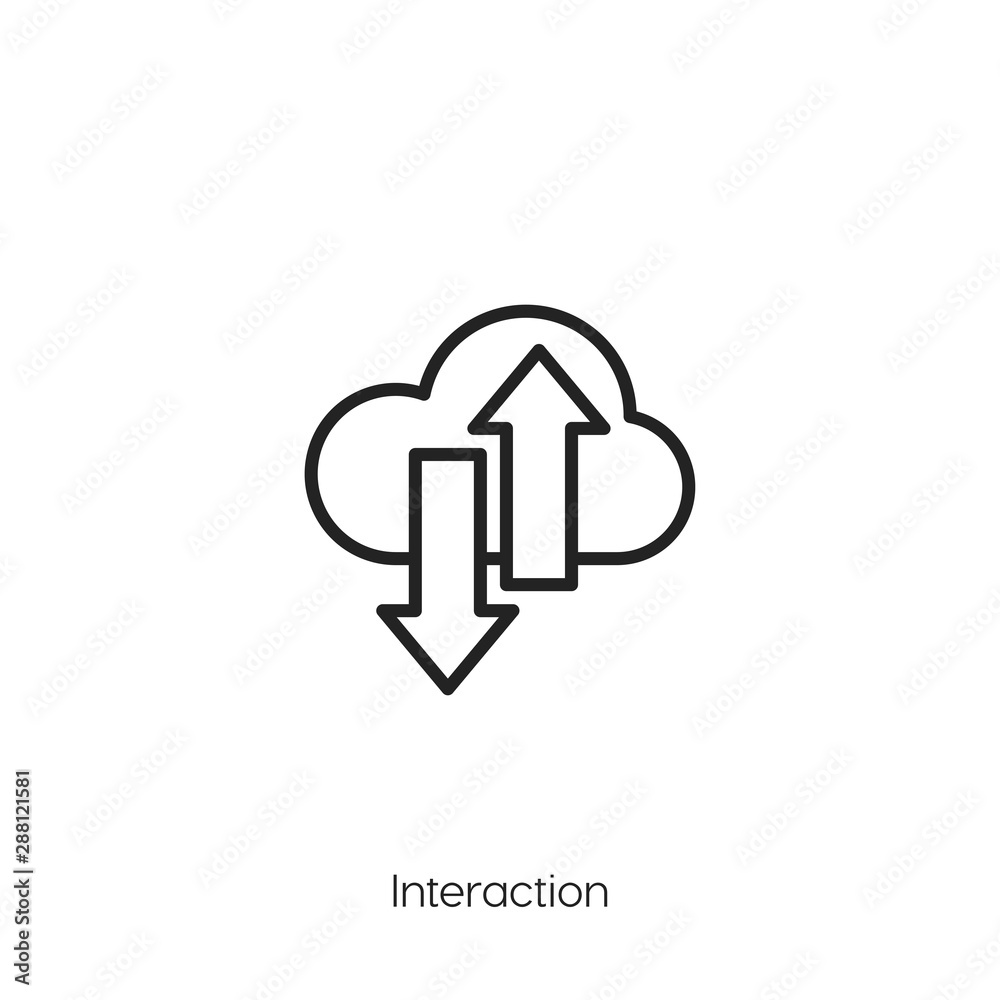 interaction icon vector symbol interaction icon vector symbol