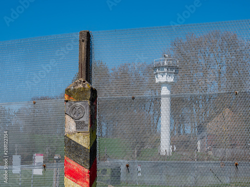 Alte DDR Grenzsäule Innerdeutsche Grenze photo