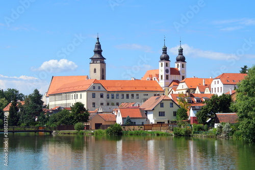 View of Telc, southern Moravia, Czech Republic.