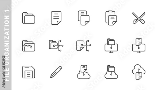file 1 icon set. Outline Style. each made in 64x64 pixel