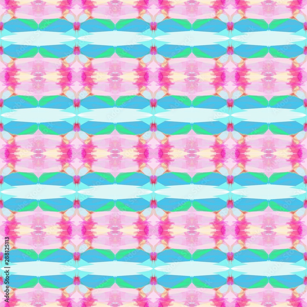 seamless retro pattern with light gray, pastel pink and medium turquoise colors. repeating background illustration can be used for wallpaper, wrapping paper or textile fashion design