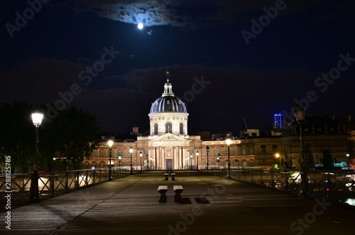 Institut de France and Pont des Arts at night. Paris, France. © JB