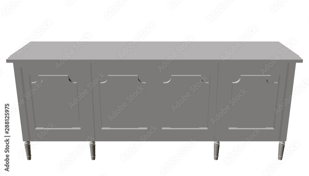 Ancient pedestal. Front view. Polygonal bedside table with patterns. 3D. Vector illustration. Ancient pedestal. Front view. Polygonal bedside table with patterns. 3D. Vector illustration.