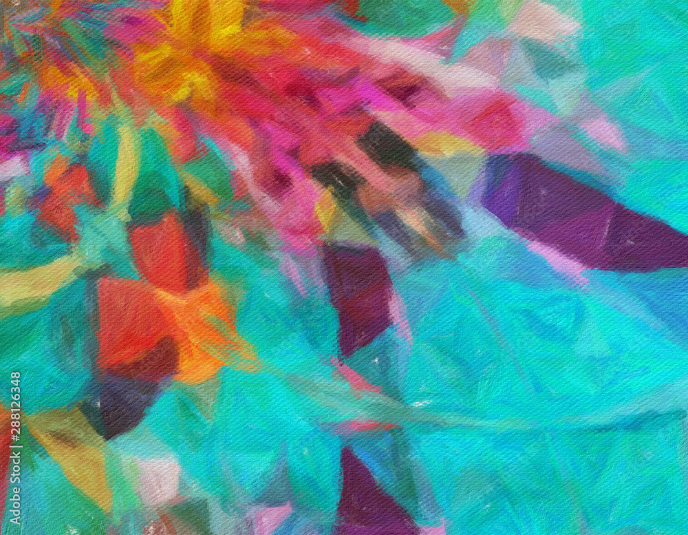 Abstract painting graphic fractal art. Creative template for decor backgrounds of covers, web banners, invitations or cards. Surreal bright print in digital oil and acrylic mixed impressionism style. Abstract painting graphic fractal art. Creative template for decor backgrounds of covers, web banners, invitations or cards. Surreal bright print in digital oil and acrylic mixed impressionism style.