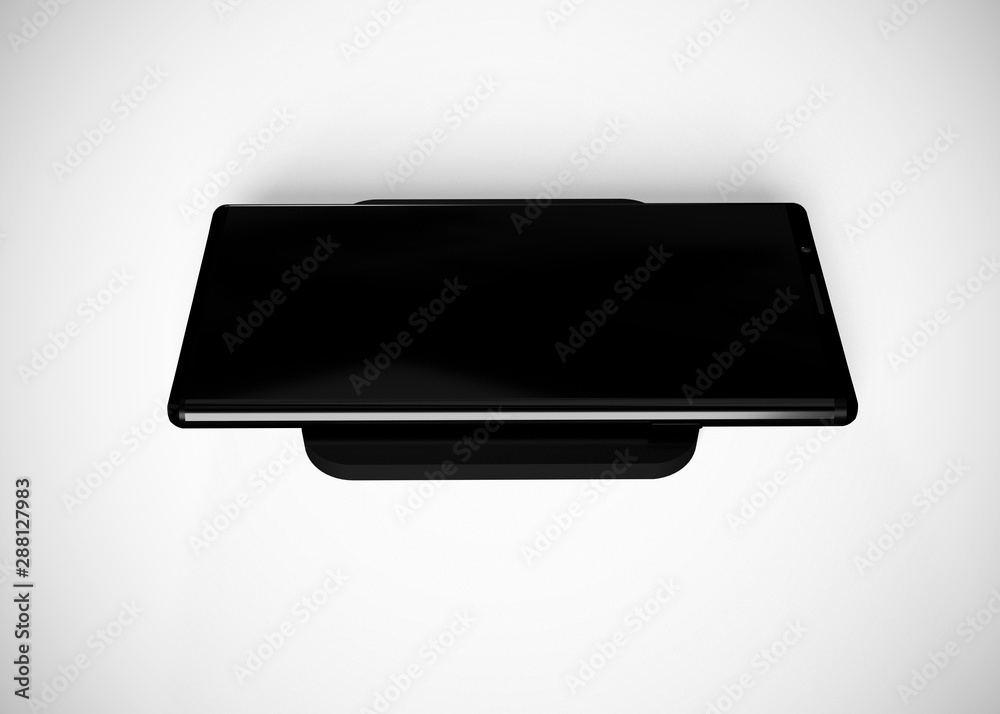 Smartphone Mobile Phone Wireless Charging Battery 3D Render