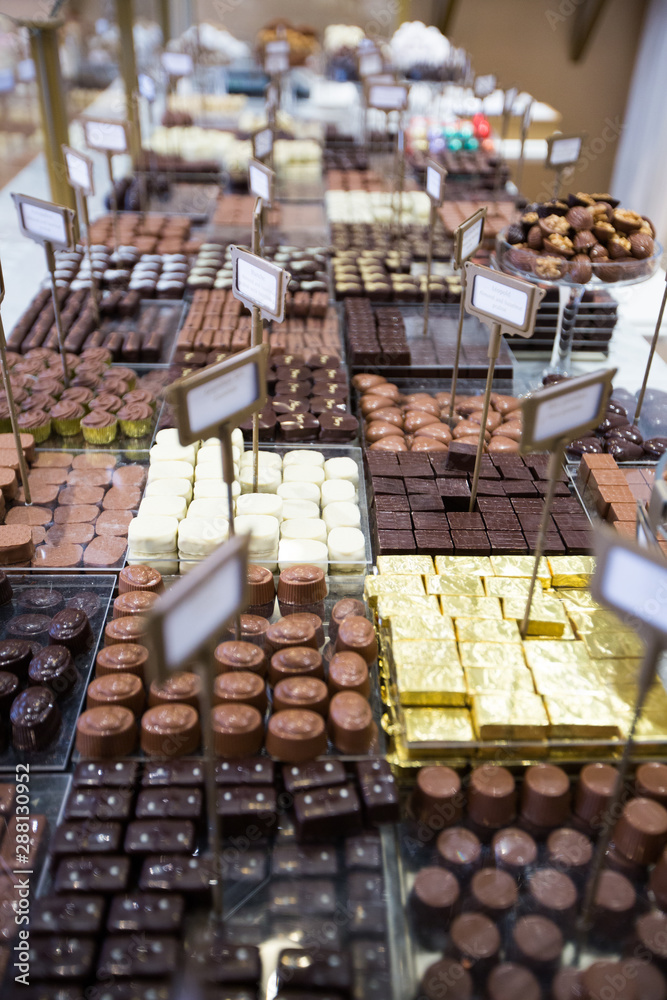 Display of Belgian Chocolates Display of Belgian Chocolates