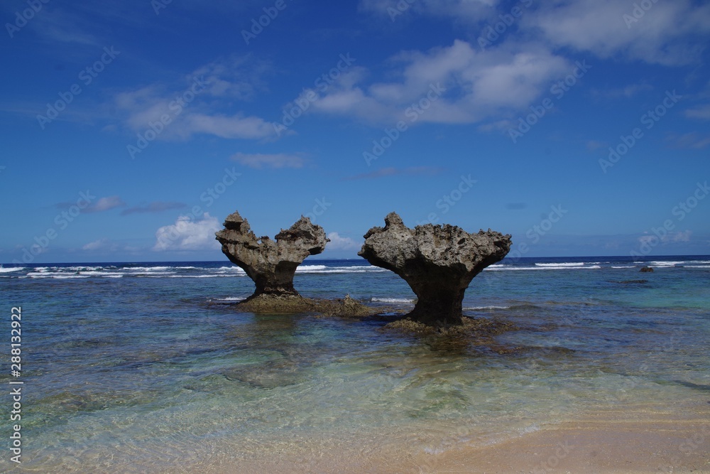 rock on beach