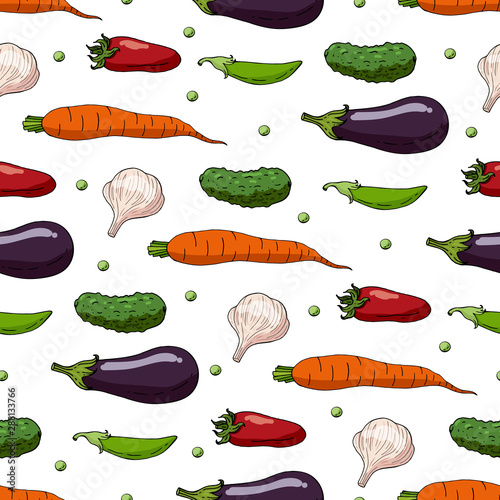 Endless texture with fresh vegetables