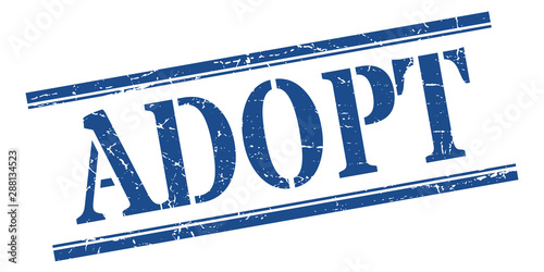 adopt stamp. adopt square grunge sign. adopt