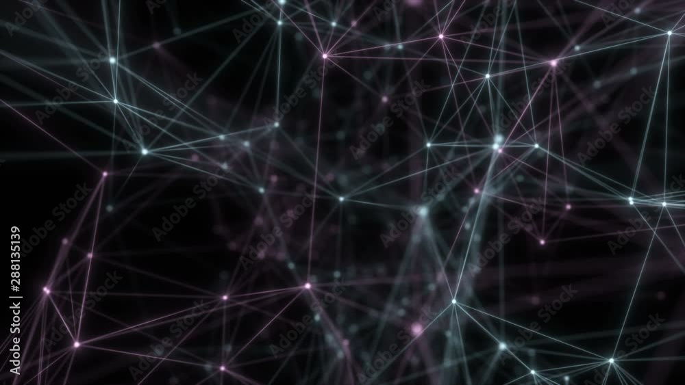 Constellation plexus animation. Abstract geometrical background with moving lines and dots. Constellation plexus animation. Abstract geometrical background with moving lines and dots.