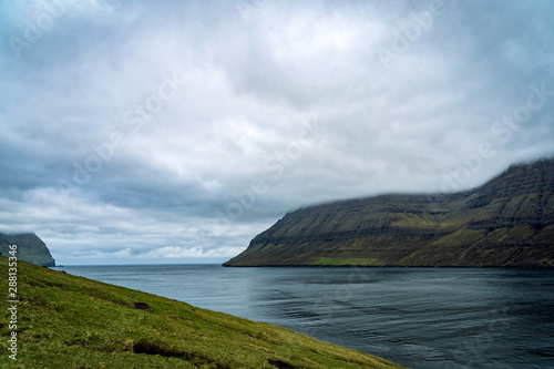 Dramatic landscape on Faroe Islands.