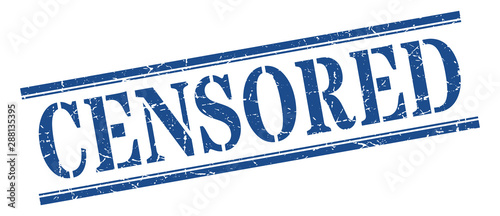 censored stamp. censored square grunge sign. censored