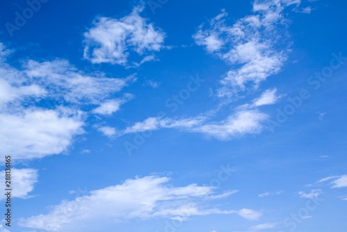 Beautiful sky in thailand. Beautiful Blue Sky Background with White Clouds. The blue backdrop has some clouds.
