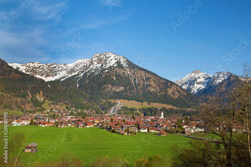 Oberstdorf - Ort - Ansicht - Allgäu - Frühling