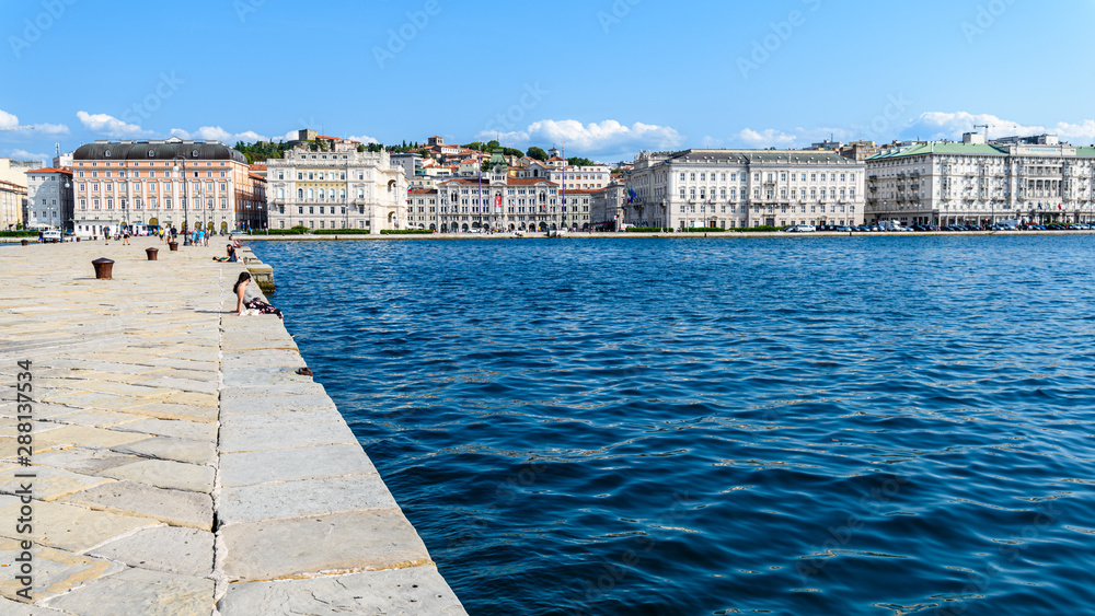 Fototapeta premium Trieste, molo Audace