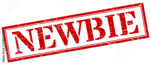 newbie stamp. newbie square grunge sign. newbie