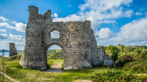 Pennard Castle, Gower, Wales, UK