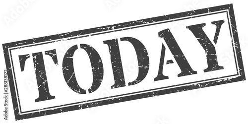 today stamp. today square grunge sign. today