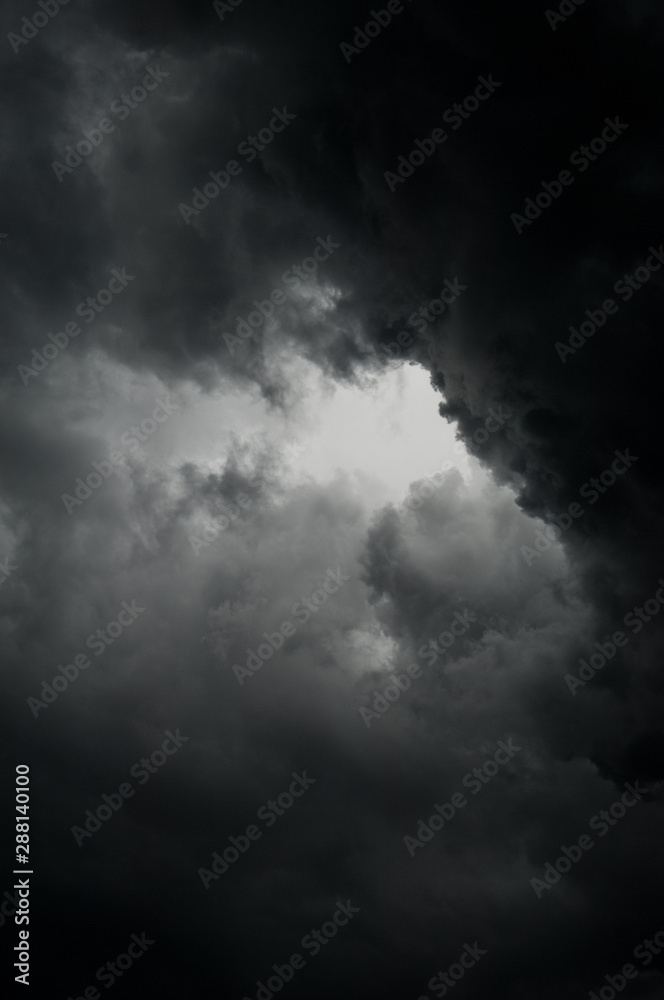 Plakat dark thunderclouds