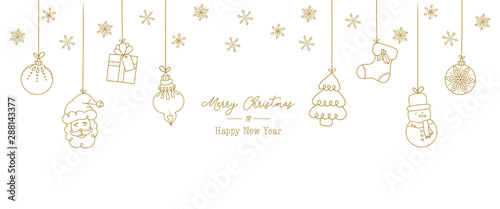 Set of hand drawn christmas elements. Isolated illustration with Santa Claus, bauble, snowman and sock isolated. Doodles and sketches vector design.