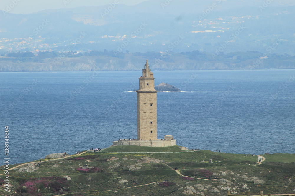 lighthouse on island of crete greece