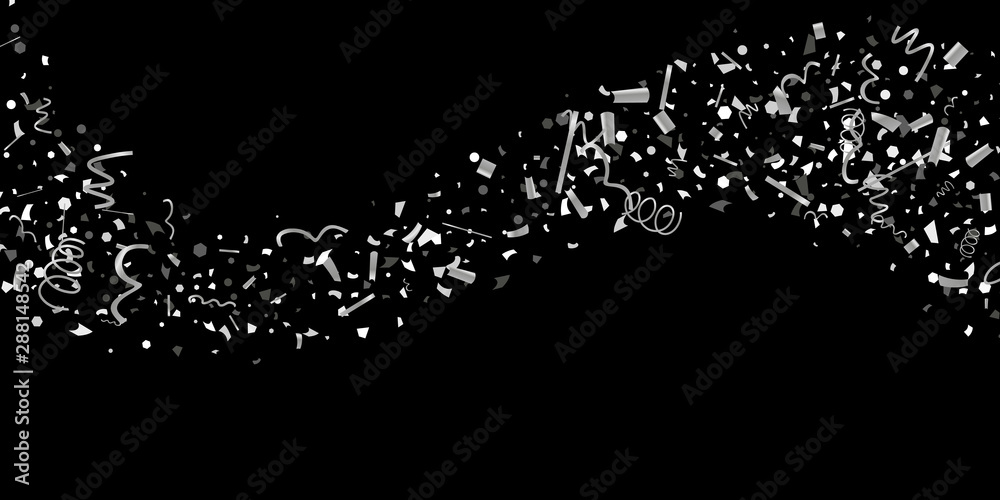 Silver shine texture on a black background.