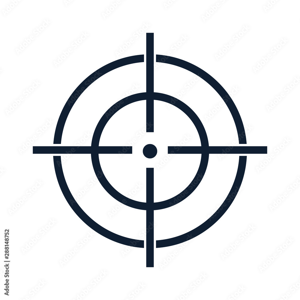 Target icon. For web design. Vector illustration Target icon. For web design. Vector illustration