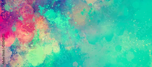 Panel kuchenny z motywem bright Abstract watercolor drawing on a paper image