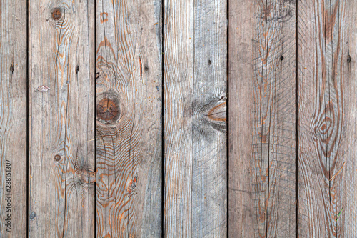 Background and texture of decorative old wood striped on surface wall