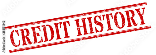 credit history stamp. credit history square grunge sign. credit history