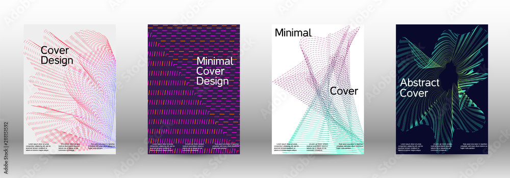 Cover design template set Cover design template set