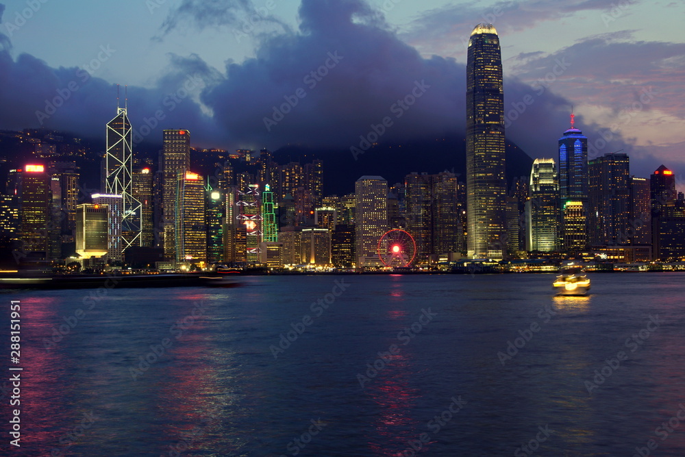 Fototapeta premium 香港 夜景
