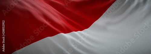 Indonesia official flag. Indonesian web banner.
