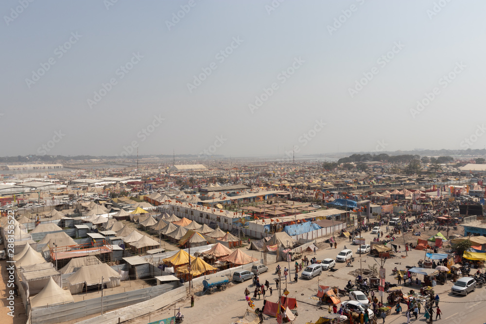 kumbh mela aroma and ganga rivier view