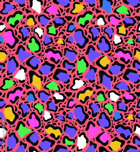 Animal skin Seamless leopard pattern vector. Leopard pattern design, vector illustration background. Textile print design.
