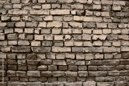 Old textured exterior brick wall surface background