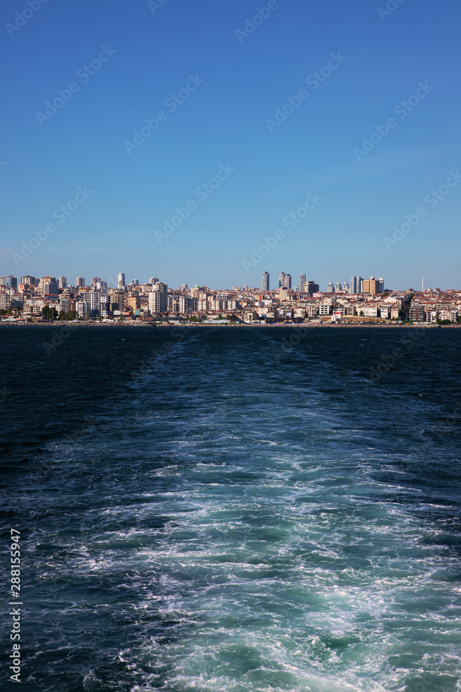 city view Istanbul from boat