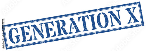 generation x stamp. generation x square grunge sign. generation x